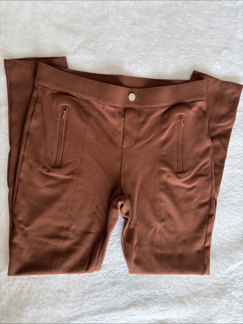 Philosophy Republic Clothing Ponte Knit Pull-On Pants | Women’s 6 | Brown